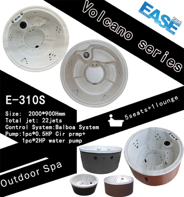 5-6人用 Bluetooth WiFi ラウンド ホット バン スパ バルバオ 3kW ヒーター