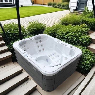 3-4 人用 LED ライトとエネルギー付きの Jacussii 屋外スパ温泉
