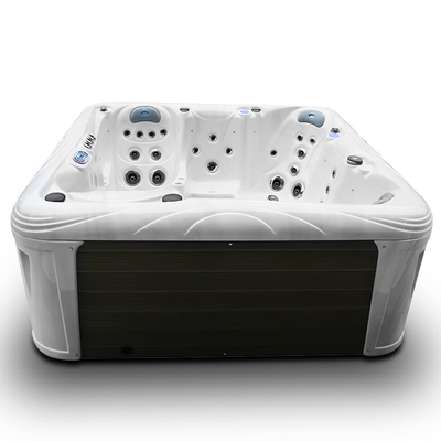 水治療法の鉱泉のたらいの滝が付いているアクリルの屋外の6人の温水浴槽のBath