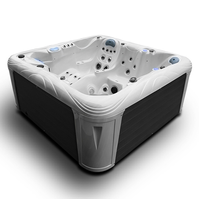水治療法の鉱泉のたらいの滝が付いているアクリルの屋外の6人の温水浴槽のBath