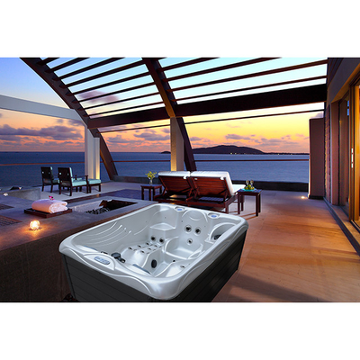 2つのLaungesのアクリルの温水浴槽の渦のマッサージの浴槽の屋外の鉱泉