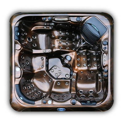 M-780D 5人の温水浴槽のアクリルの白い大理石のバルボア制御システムのマッサージの浴槽の渦