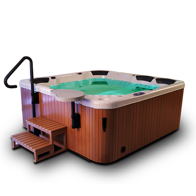 6人の3つの座席及び3匹のLoungersが付いているアクリルの支えがないマッサージの温水浴槽の屋外の渦の鉱泉の浴槽